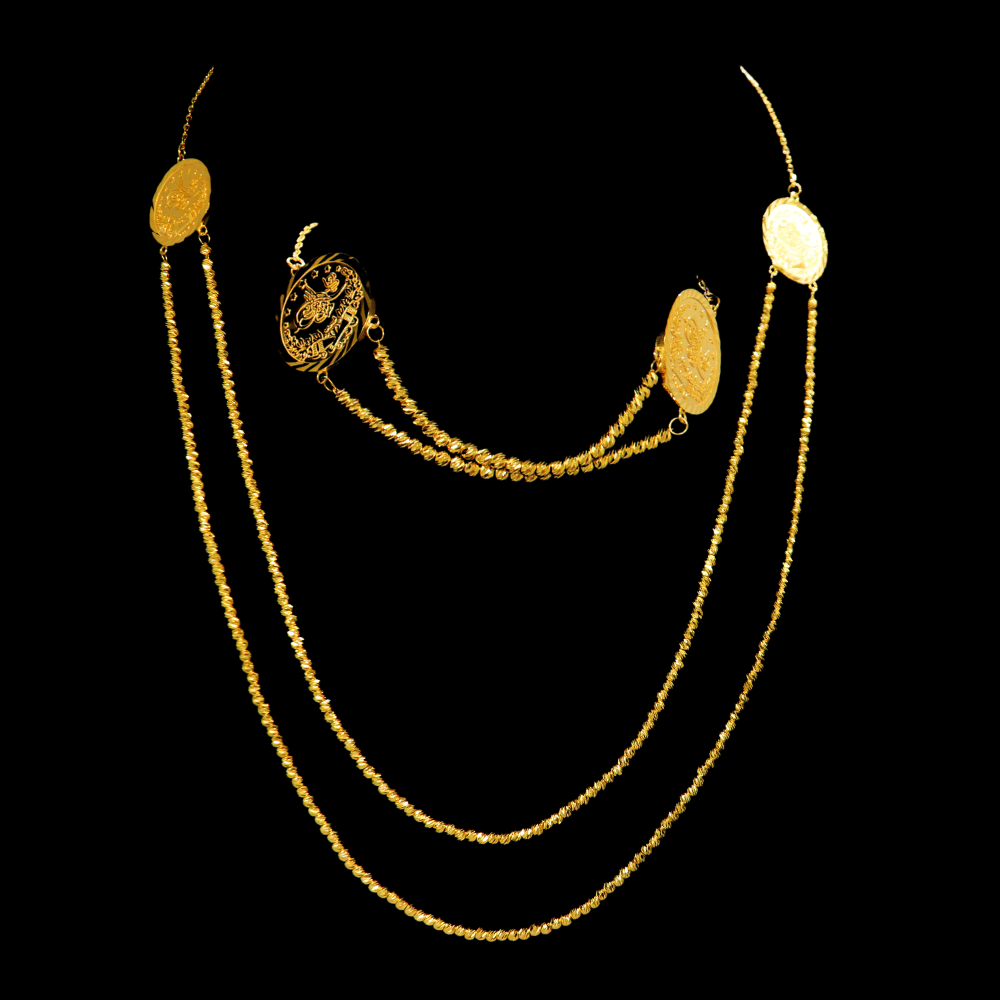 21K Gold Necklace Set