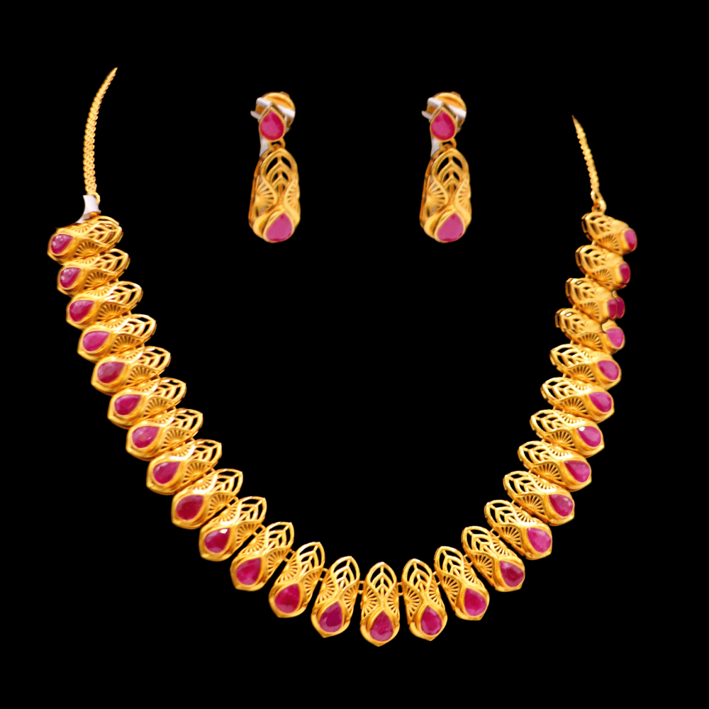 22K Gold Necklace Set