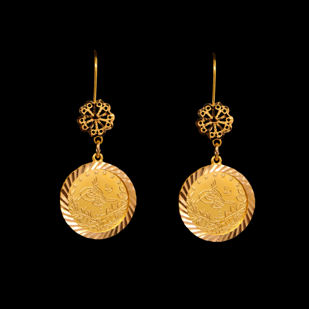 21K Gold Signature Earrings - SW22842