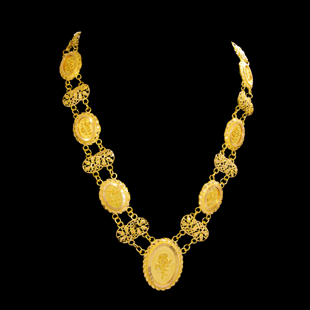 21K Gold Long Necklace - SW28755