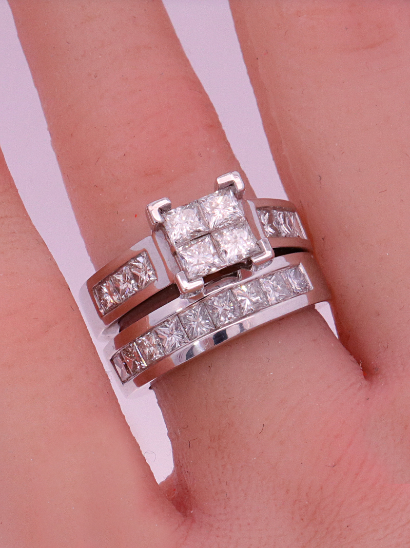 14K White Gold Diamond Bridal – SW10269