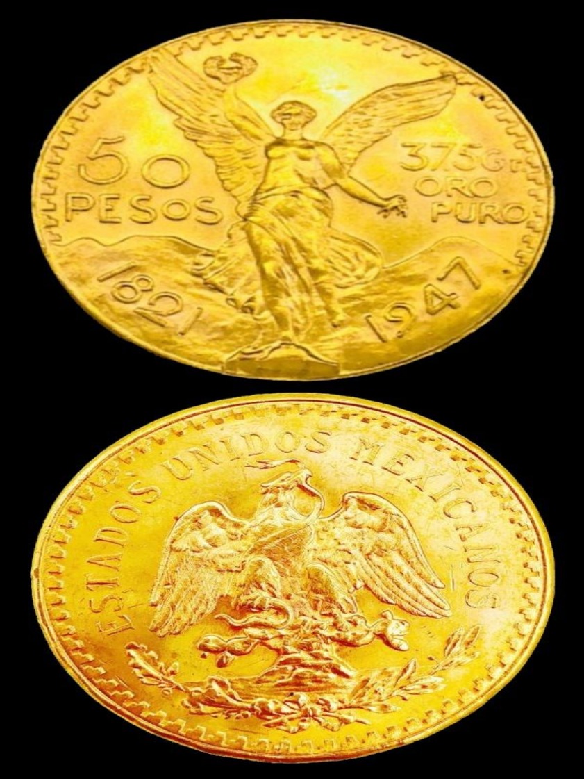 50 pesos Mexican 21.6K Coin – 21474