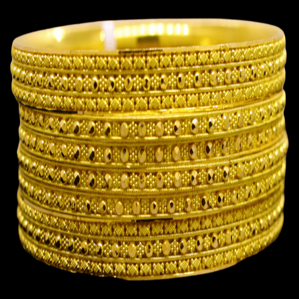 22k Gold Bangle Set (S)