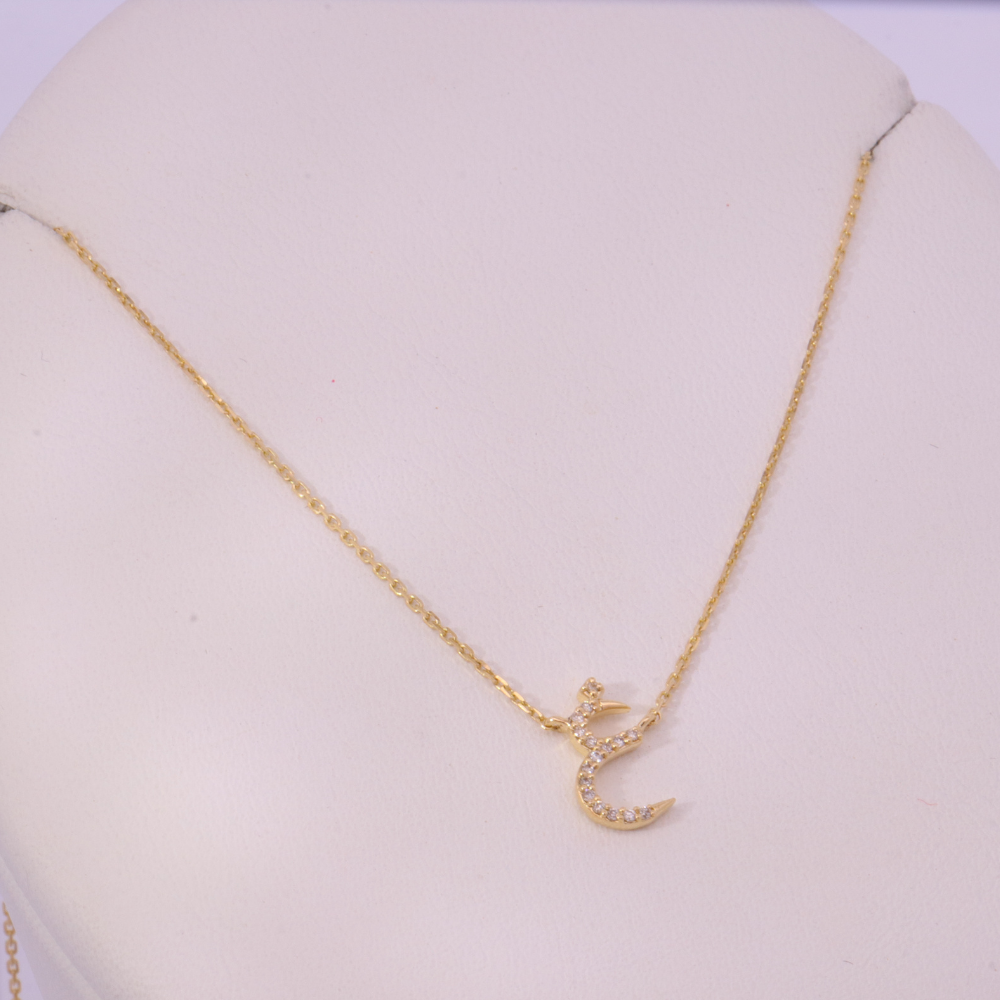 14K Yellow Gold Diamond Necklace – SW24484