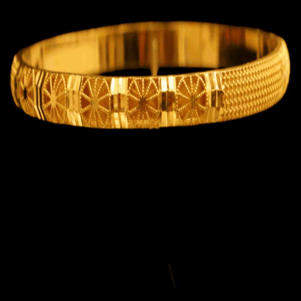 21K Gold Bangle, M (20) – SB28152