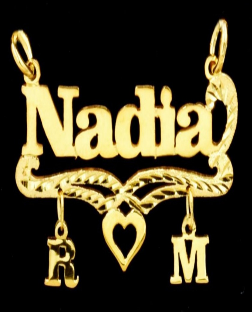 21K Personalized Nameplate Necklace – 9413