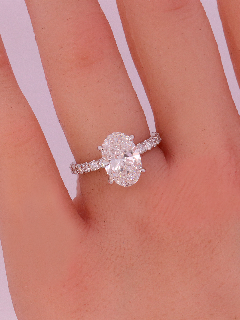 Lab-Diamond Bridal Ring