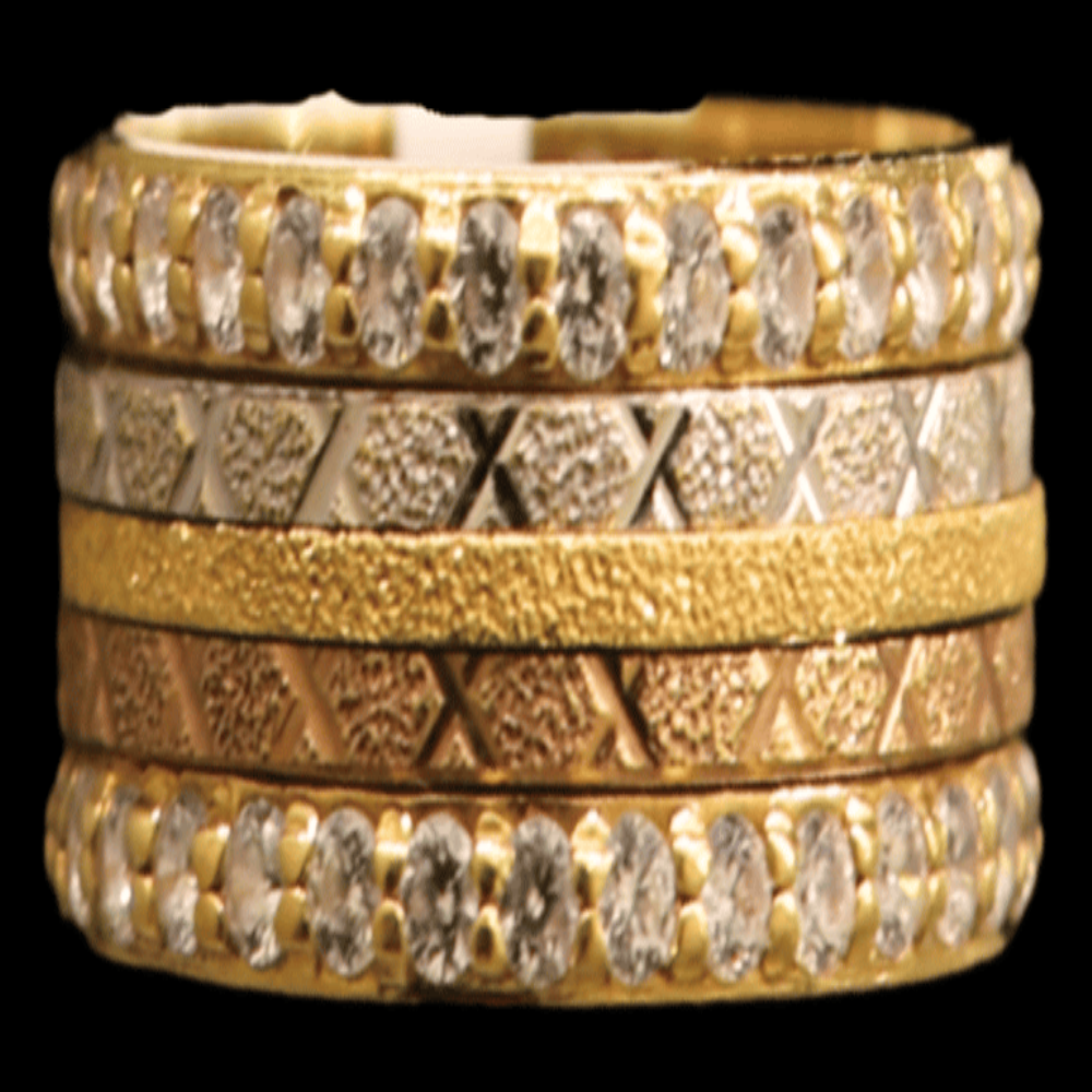 21K Gold Engagement Band Size 8.5 - SW30742