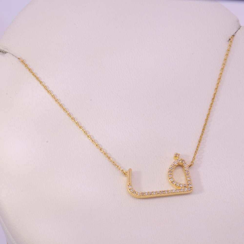 14K Yellow Gold Diamond Necklace – SW24485
