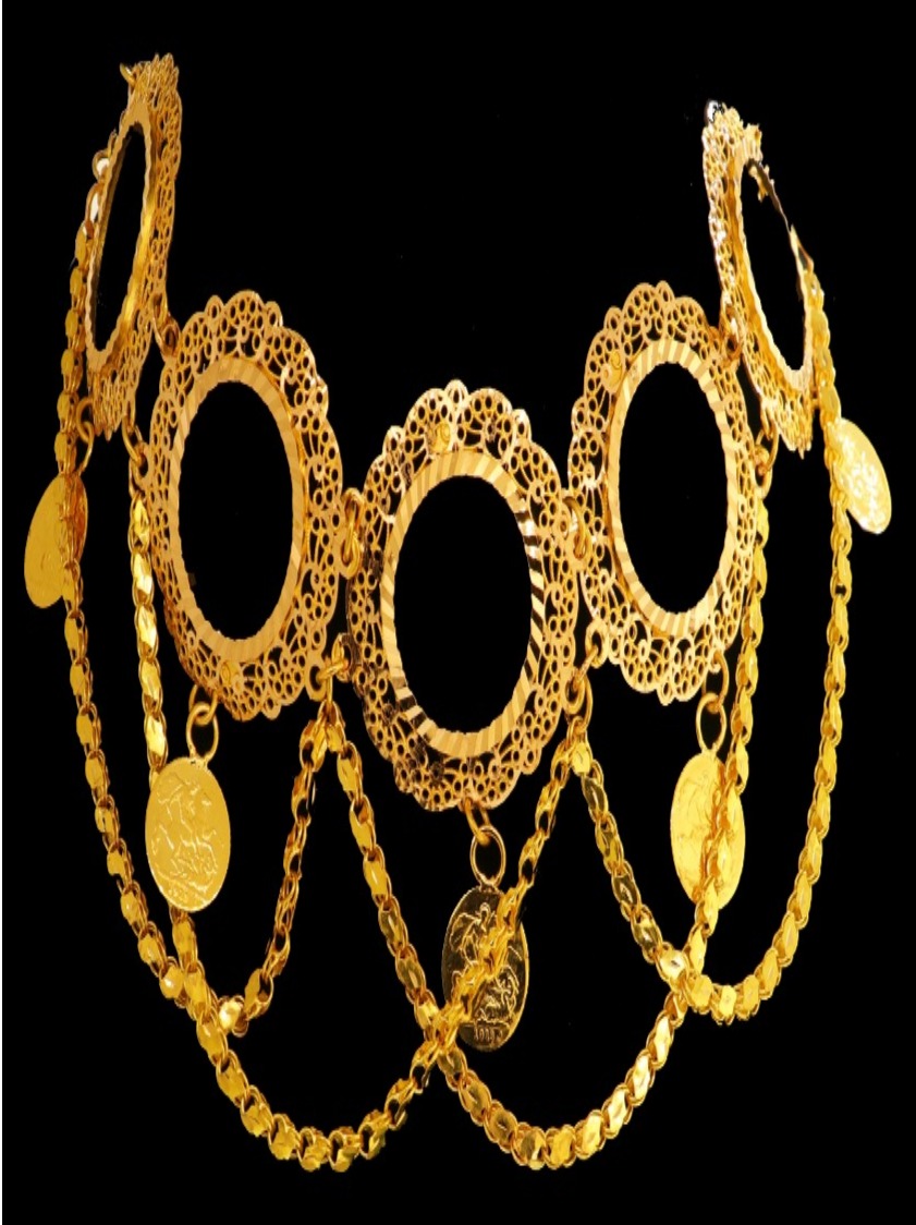 21K Gold Choker Necklace