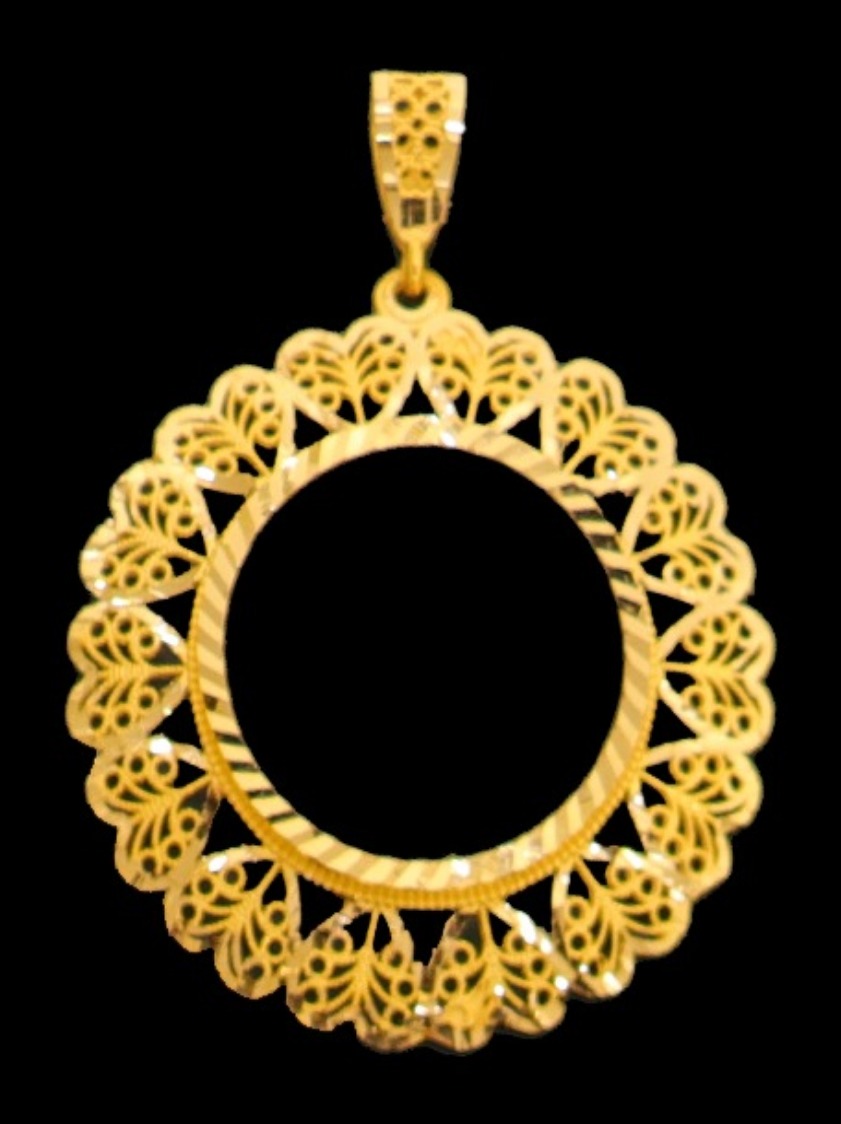 21K Gold Coin Frame