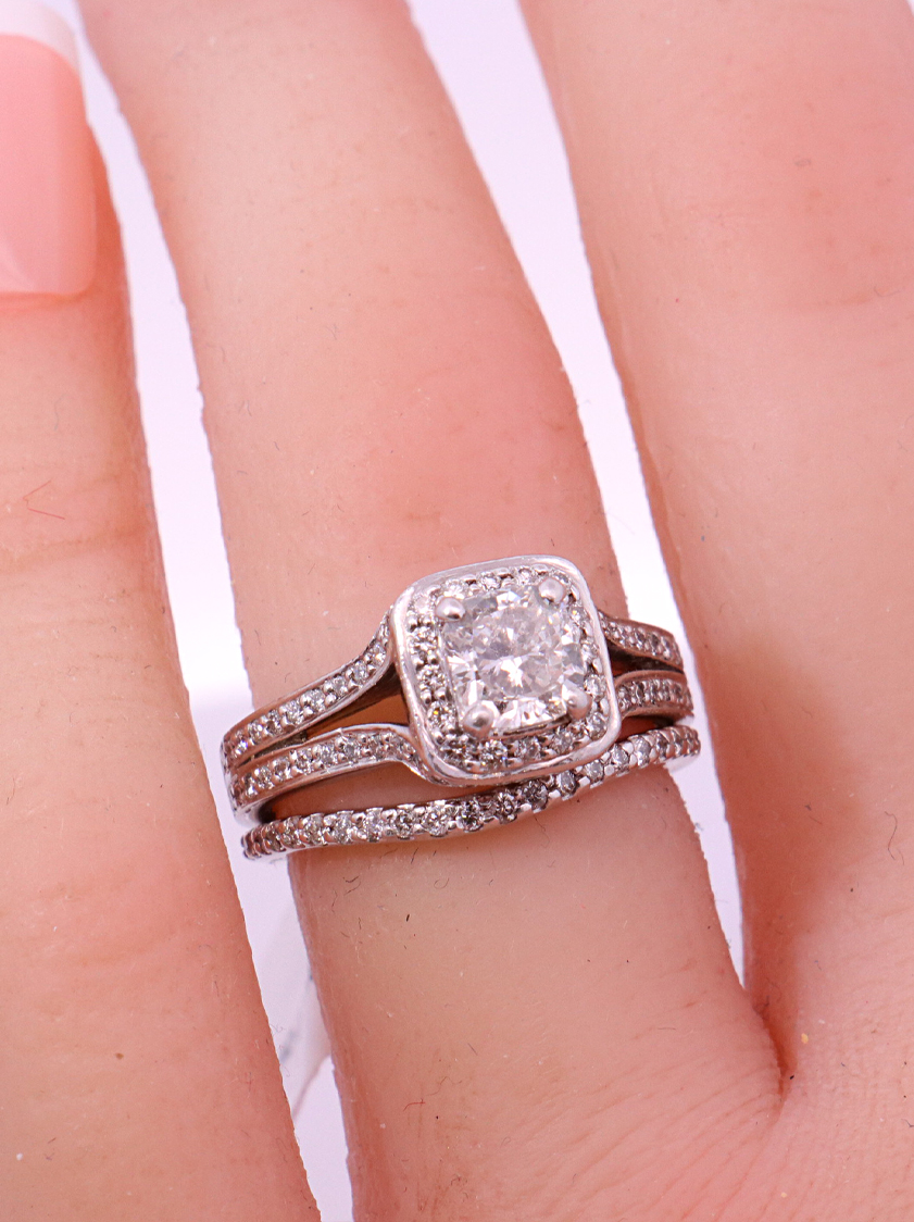 18k White Gold Diamond Bridal – SW13617