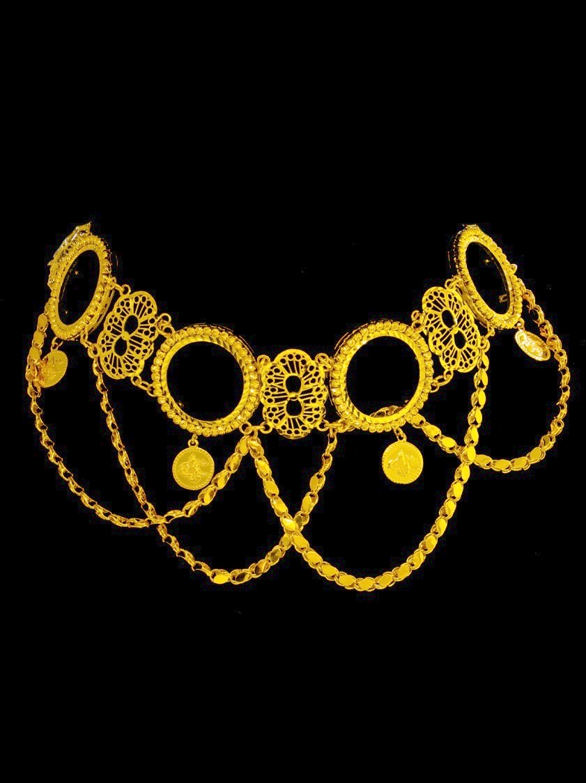 21K Gold Choker Necklace