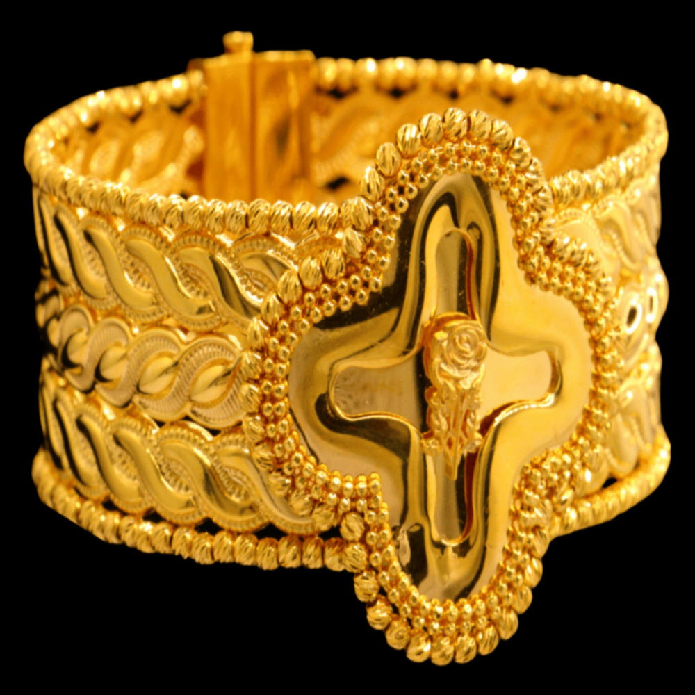 21K Gold Bangle Bracelet – SD23233