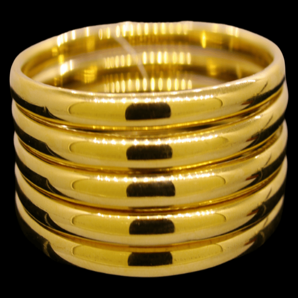 21K Gold Bangle Set (L)