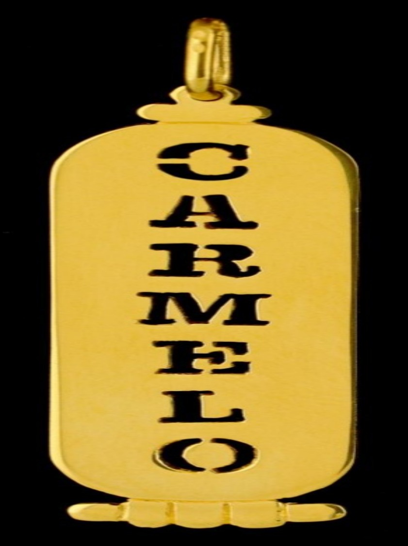 21K Personalized Nameplate Necklace – 8541