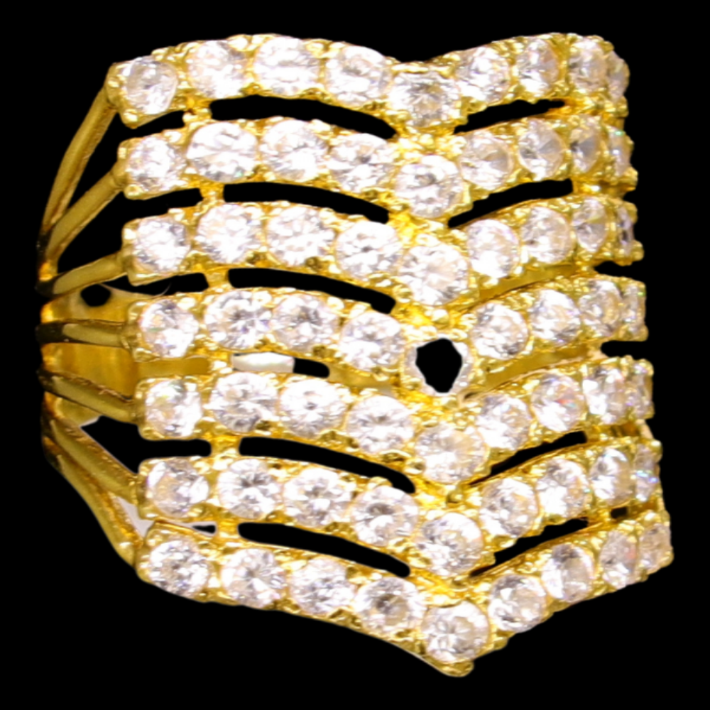 21K Yellow Gold Ring – Size 4 1/2 – SW30033