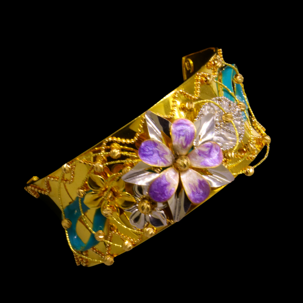 21K Gold Bangle Bracelet – SW24261 image 2 of 2
