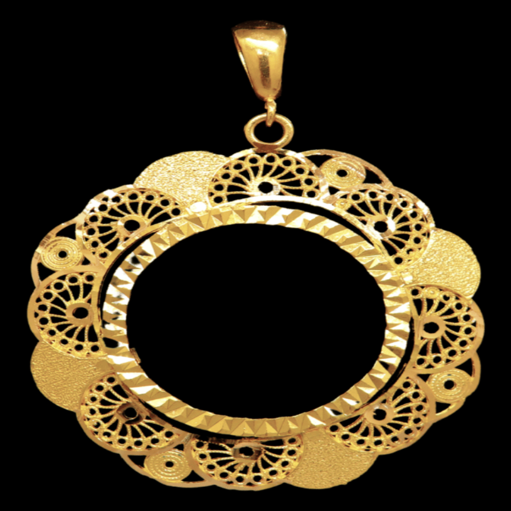 21K Gold Coin Frame