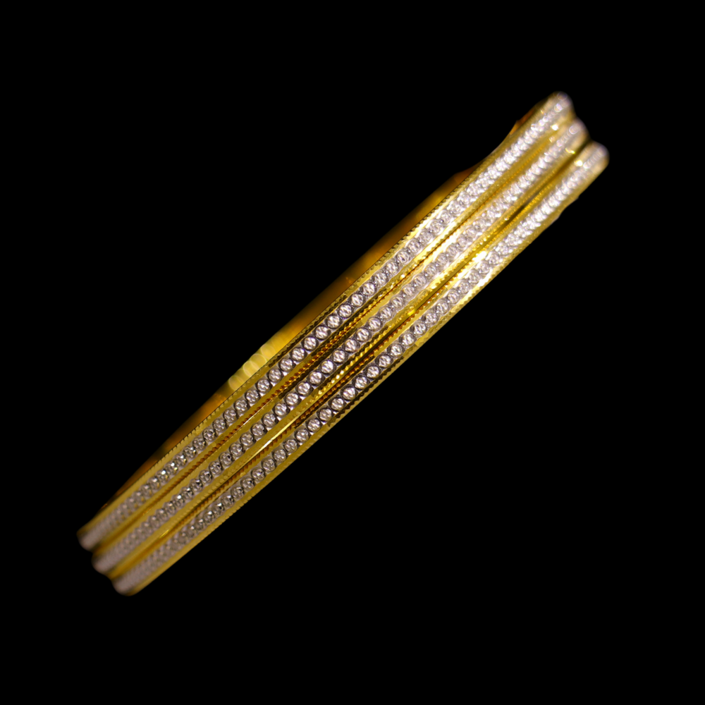 21K Gold Bangle Set, L (21) – SW25353