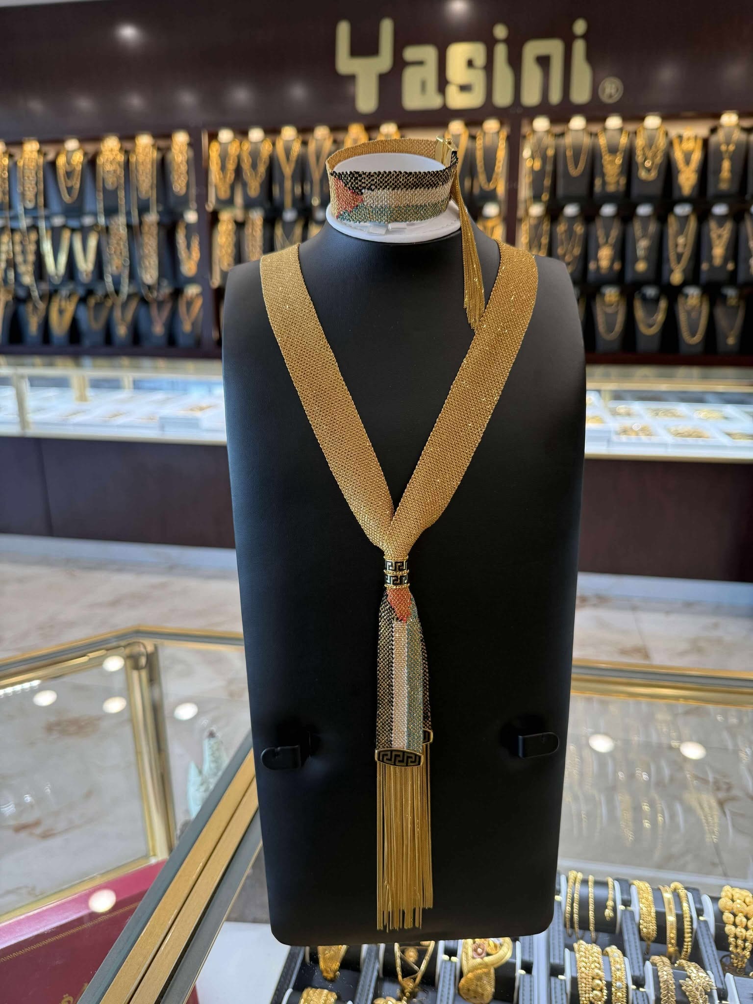 21K Gold Long Necklace - FL26587