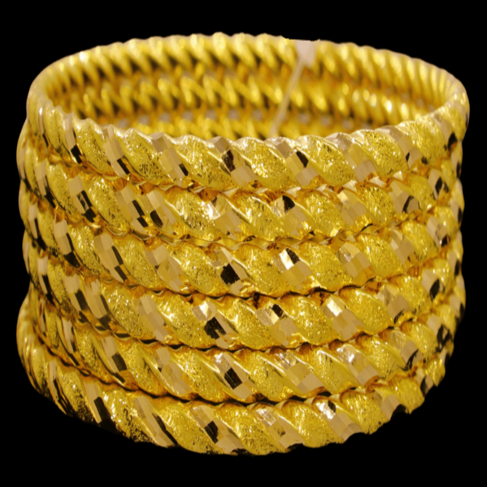 21K Gold Bangle Set, L (21) – SW28870