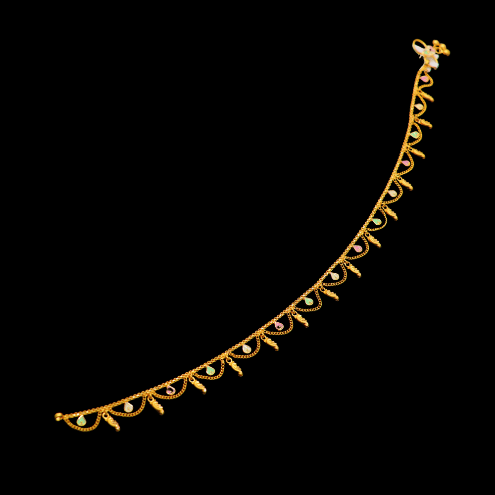 22K Gold Anklet