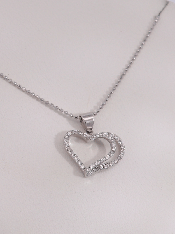 18K White Gold Diamond Necklace – SW30888