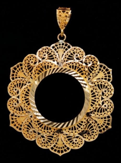 21K Gold Coin Frame – 7360