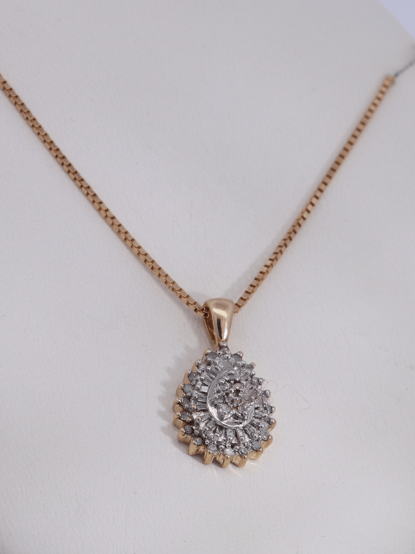 14K White Gold Diamond Necklace – SW30869