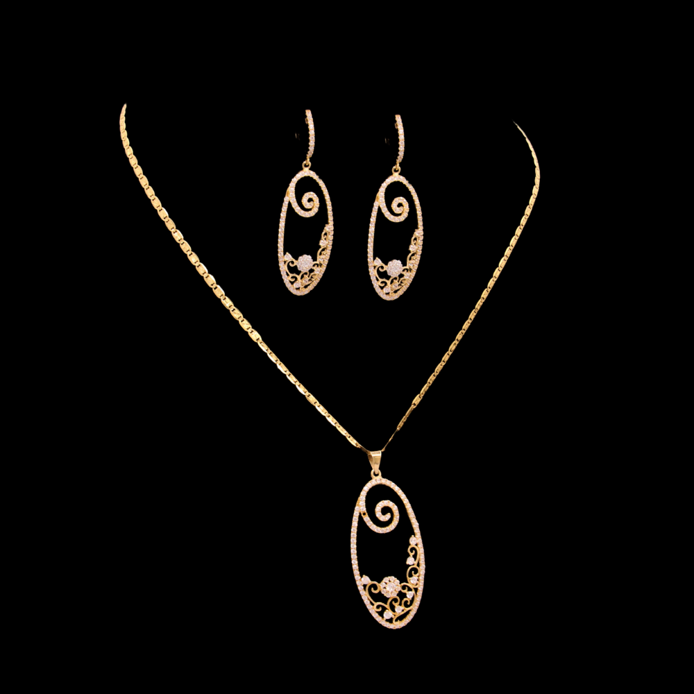18K Gold Necklace Set