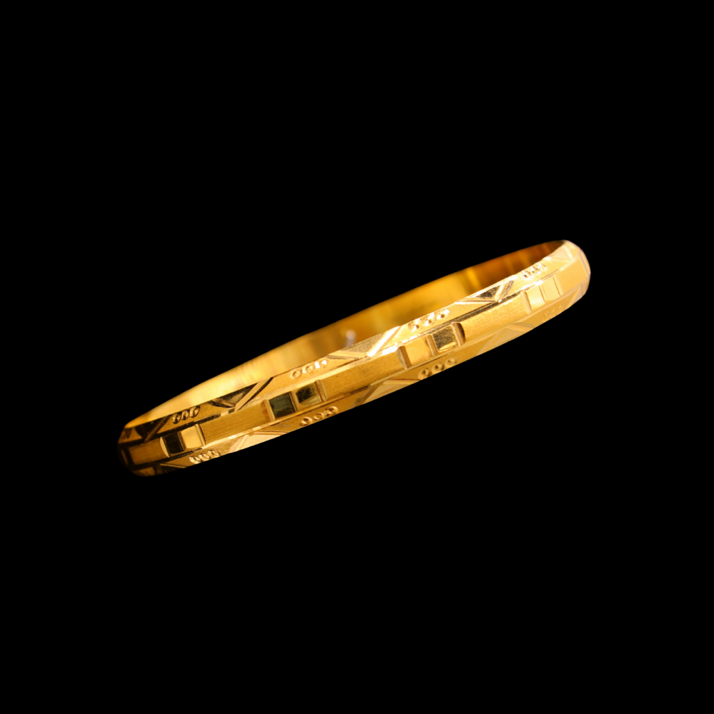 21K Gold Bangle, L (21) – SB28138 image 2 of 2