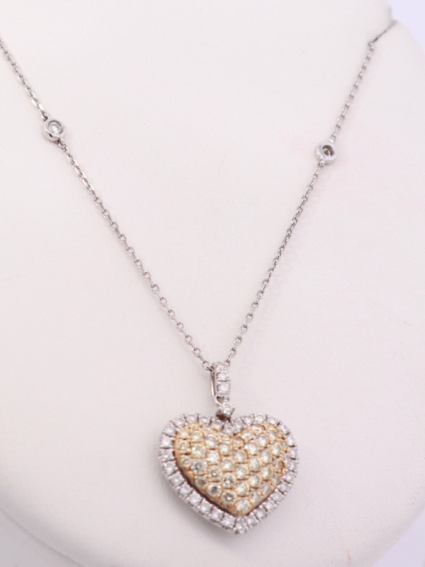 14K White Gold Diamond Necklace – SW31574