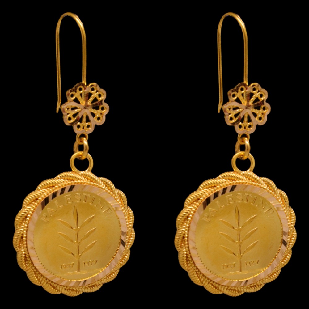 21K Gold Signature Earrings - SW22257