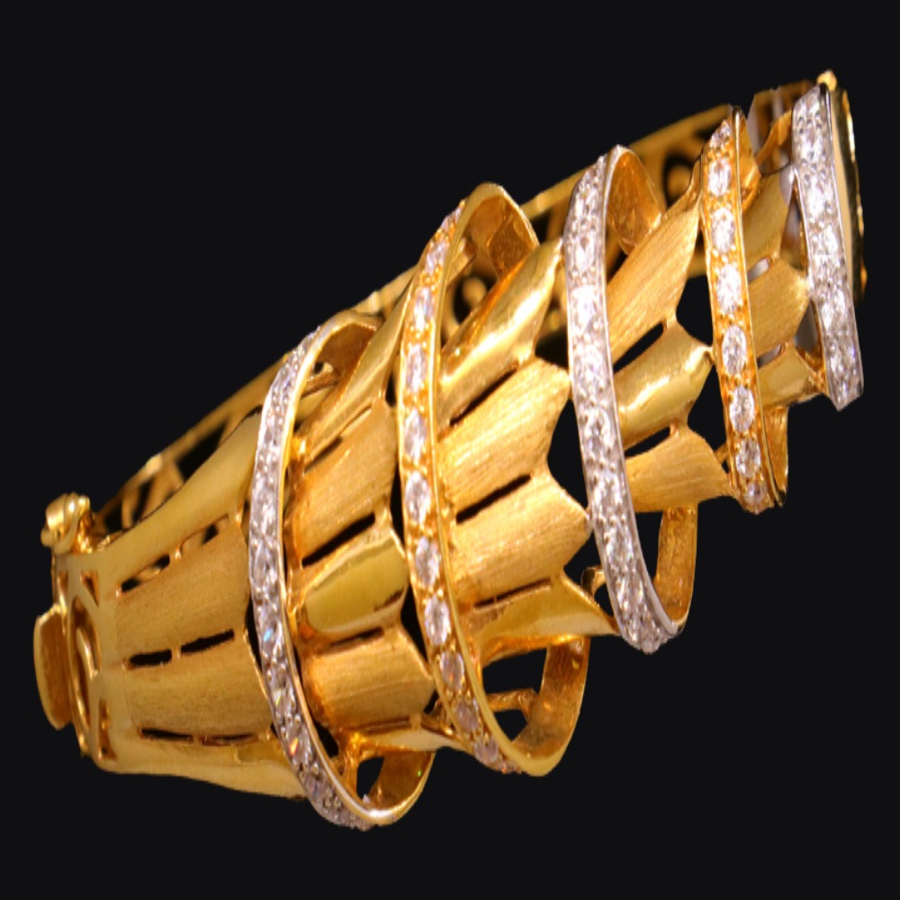 21K Gold Bangle Bracelet – SW17201 image 2 of 2