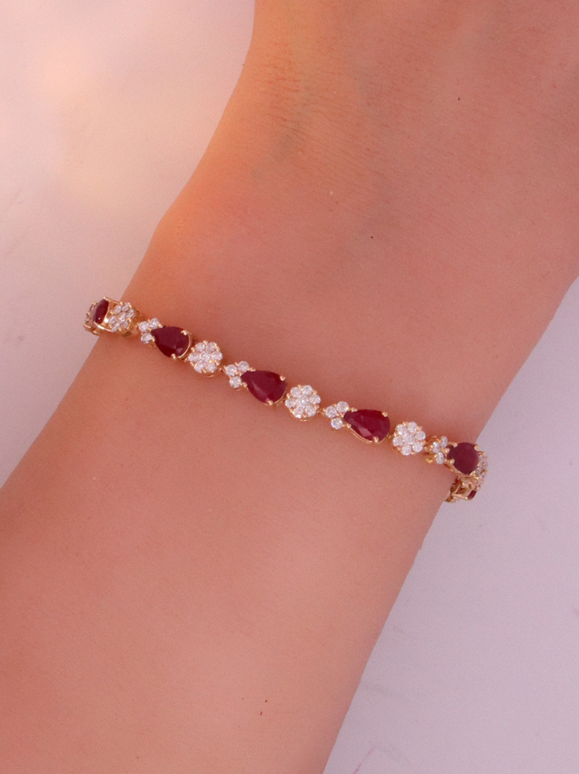 14K Rose Gold Diamond Bracelet – SW16053
