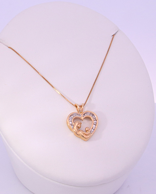 14K Yellow Gold Diamond Necklace – SW14255