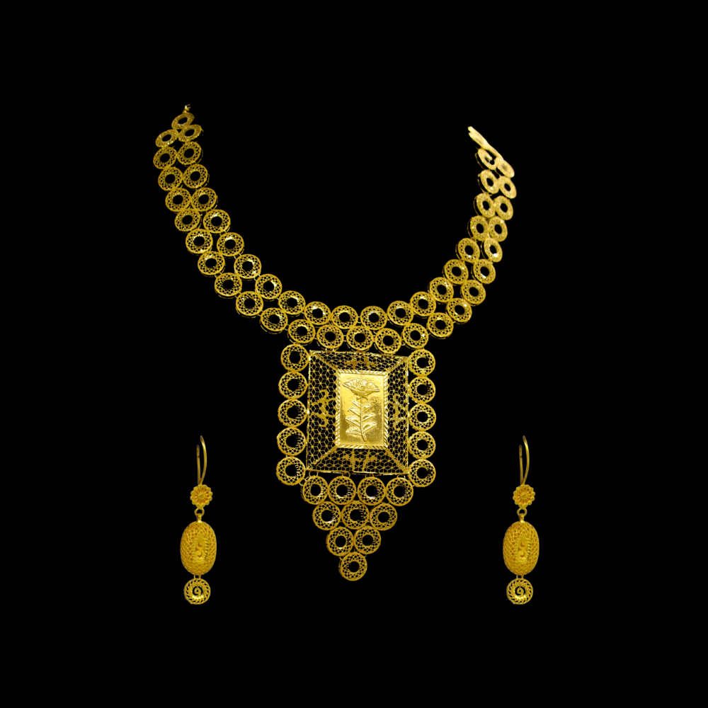 21K Gold Necklace Set