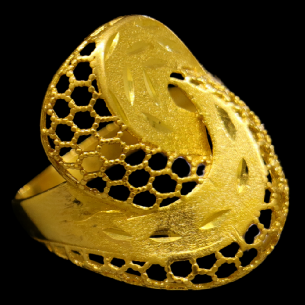 21K Yellow Gold Ring – Size 12 1/2 – SW27165
