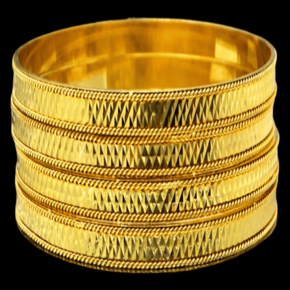 21K Gold Bangle Set, M (20) – SD31984