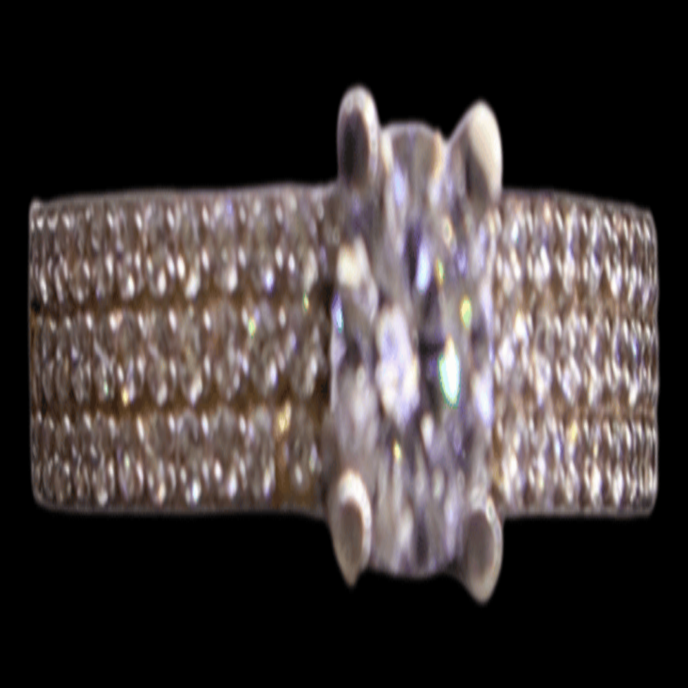 21K White Gold Bridal Ring