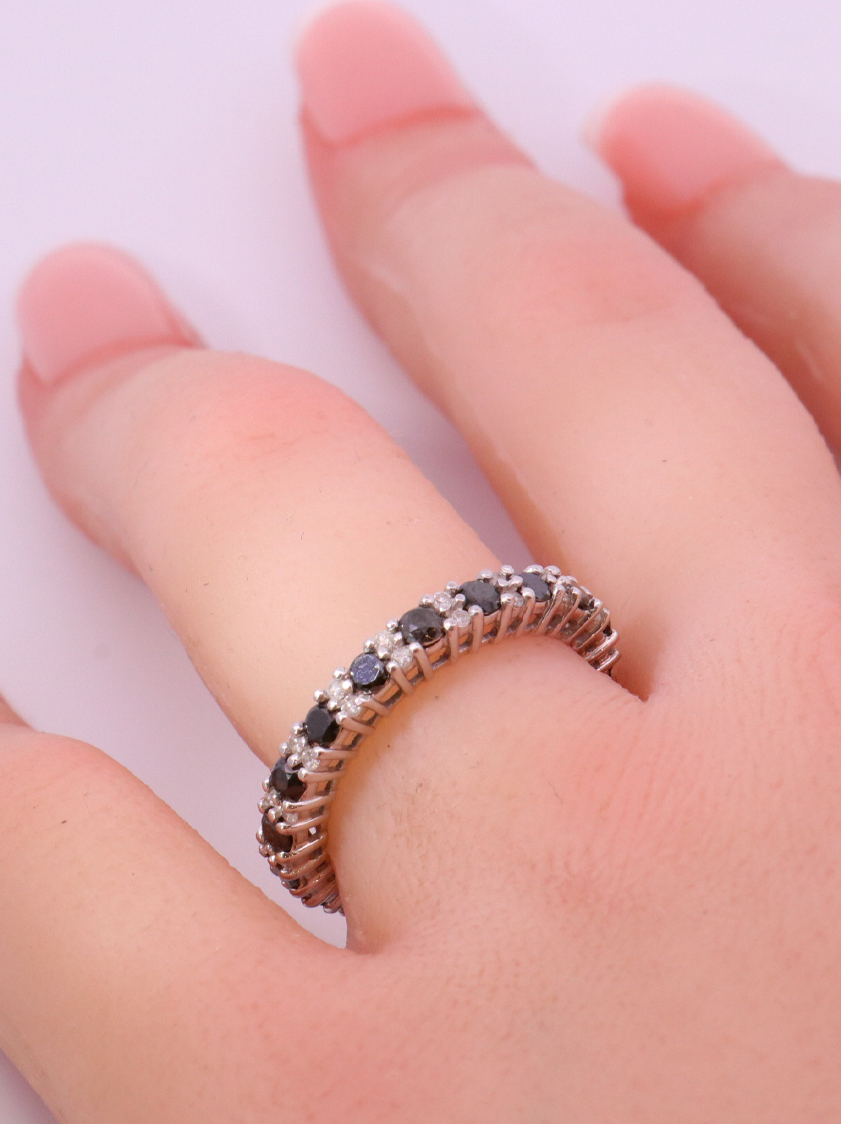 10K White Gold Diamond Ring – SW13939