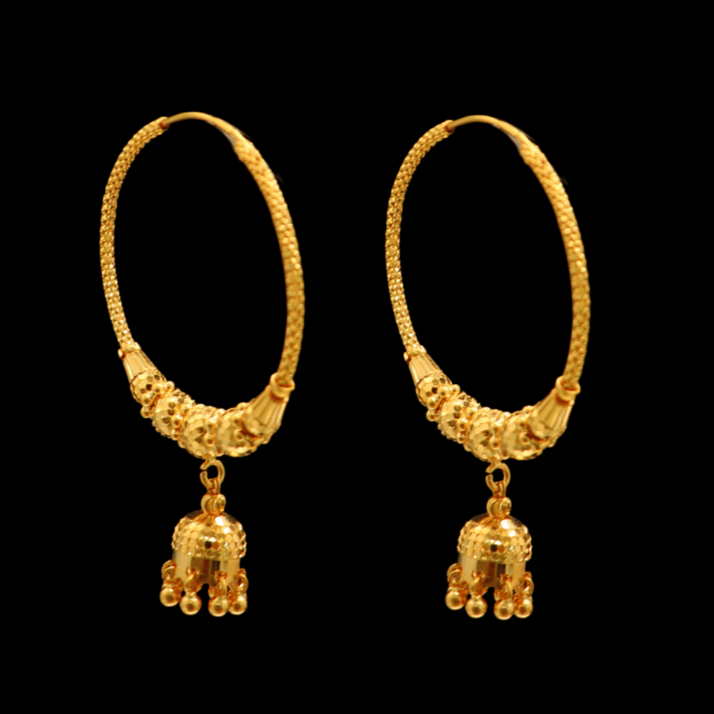 22K Gold Earrings - SD32235
