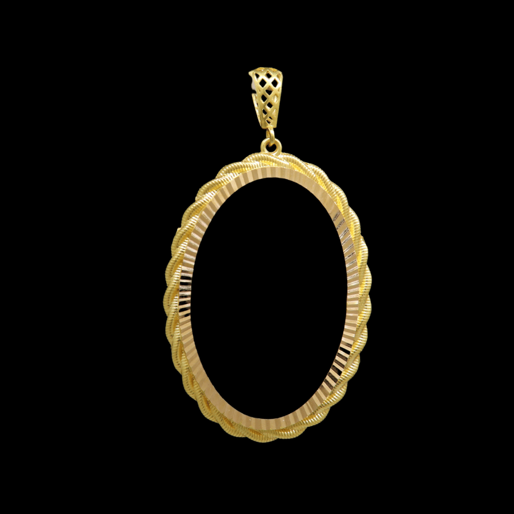 21K Oval One-Ounce Coin Frame – SW31277