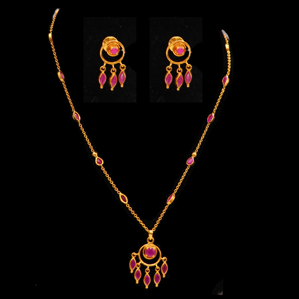 22K Gold Necklace Set