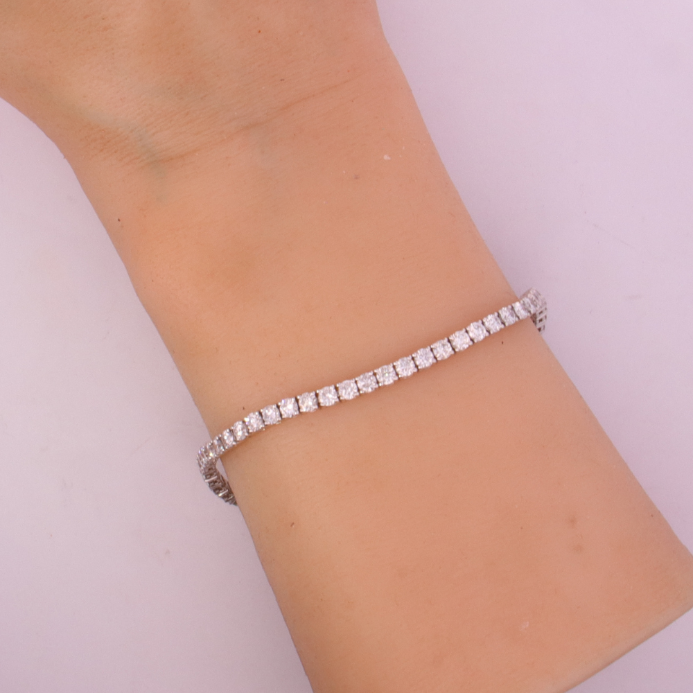 14K White Gold Diamond Bracelet – SW24499