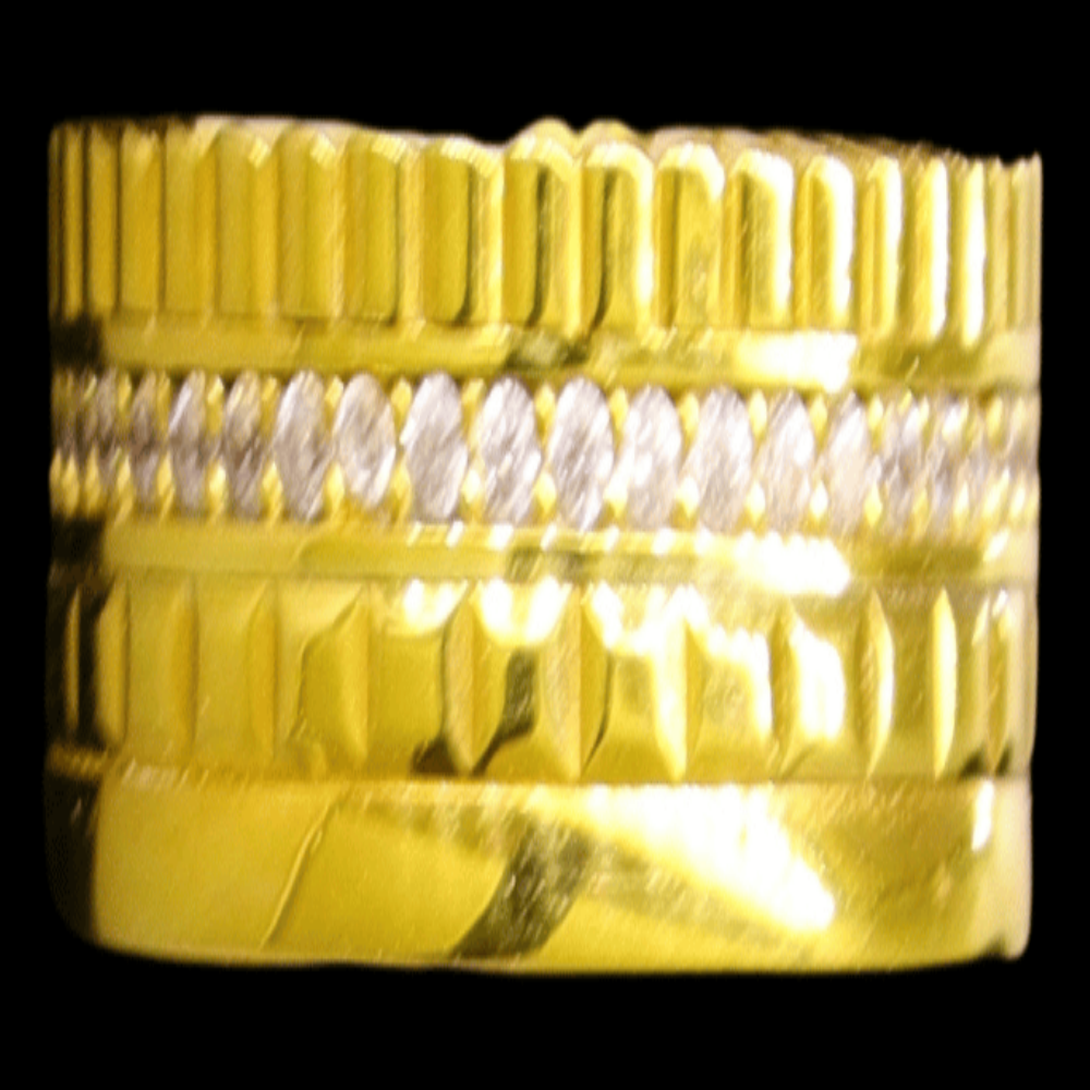 21K Gold Wedding Band Size 7.75 - SW30082
