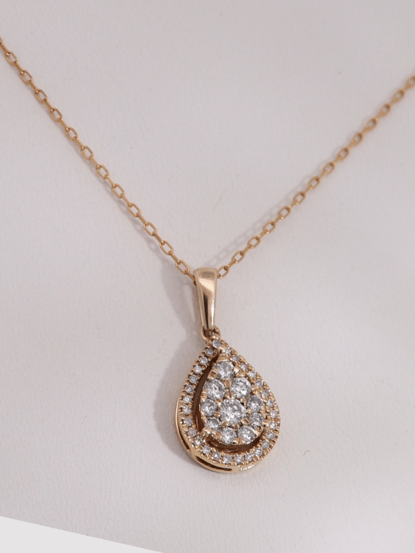 10K White Gold Diamond Necklace – SW30887