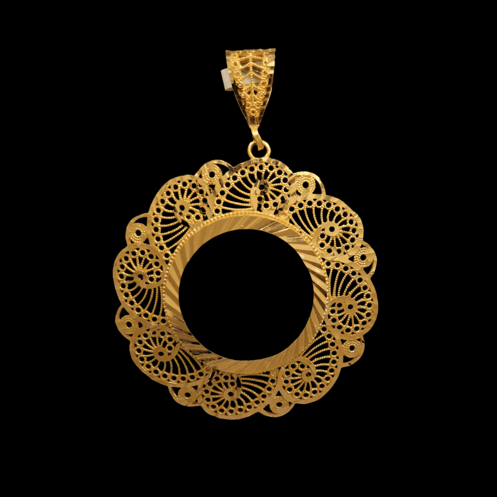 21K Gold Coin Frame