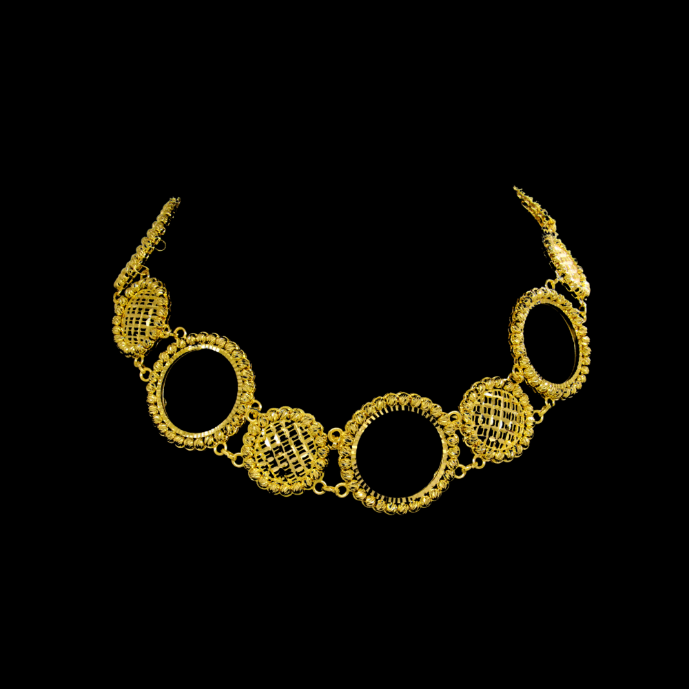 21K Gold Choker Necklace